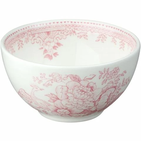 Burleigh - Pink Asiatic Pheasants Sugar Bowl Small 9.5cm 1 Burleigh - Pink Asiatic Pheasants Sugar Bowl Small 9.5cm