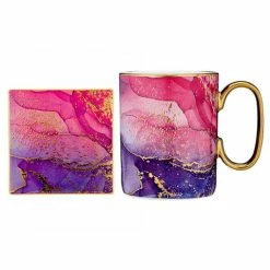 Ashdene - Gemstones Amethyst Mug & Coaster Set