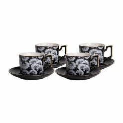 Ashdene - Florence Broadhurst Black Cup & Saucer Set
