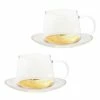Cristina Re - Estelle Glass Teacup & Saucer Set Of 2