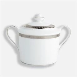 Bernardaud - Athena Platinum Sugar Bowl W/Lid 200ml