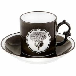 Christian Lacroix - Herbariae Coffee Cup And Saucer Black