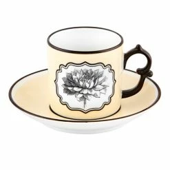 Christian Lacroix - Herbariae Espresso Cup & Saucer Yellow