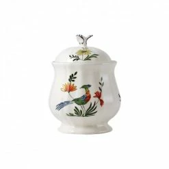Gien - Les Oiseaux De Paradis Lidded Sugar Bowl 350ml 12cm