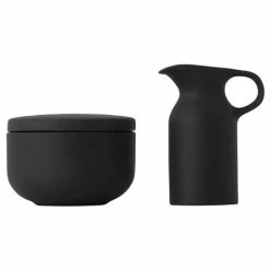 Royal Doulton - Barber Osgerby Olio Black Sugar & Creamer