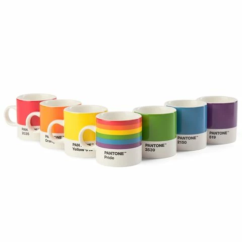 Pantone - Espresso Cup Pride Set 7pce 1 Pantone - Espresso Cup Pride Set 7pce