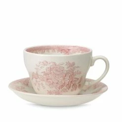 Burleigh - Pink Asiatic Pheasants Breakfast Cup & Saucer