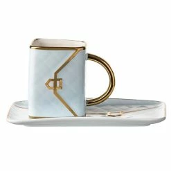 Ashdene - Designers Delight Pale Blue Mug & Plate Set