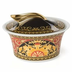 Rosenthal - Versace Medusa Sugar Bowl Red