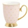 Cristina Re - High Tea Collection Mug Blush & Gold Polka Dot
