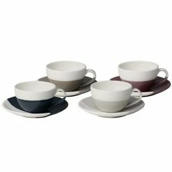 Royal Doulton - Coffee Studio Flat White Cup/Saucer 4pce Set