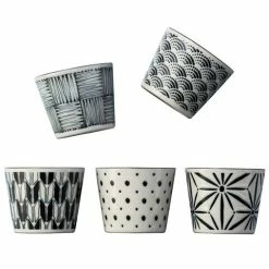 The Modern Japanism - Komon Japanese Tea Cup 8.5cm Set 5pce