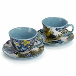 Baci Milano - Ocean Porcelain Coffee Cups Set 2pce
