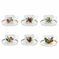 Portmeirion - Pomona Breakfast Cup & Saucer Set 6pce