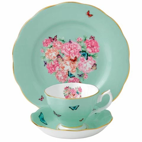 Royal Albert - Miranda Kerr Blessings Teacup, Saucer & Plate 1 Royal Albert - Miranda Kerr Blessings Teacup, Saucer & Plate