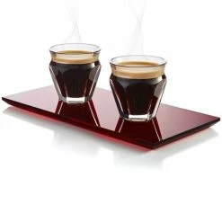 Baccarat - Harcourt Cafe Red Tray Coffee Set
