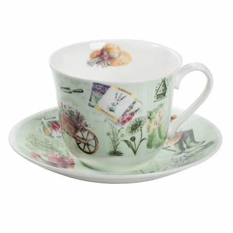 Roy Kirkham - Breakfast Cup & Saucer In The Garden 1 Roy Kirkham - Breakfast Cup & Saucer In The Garden