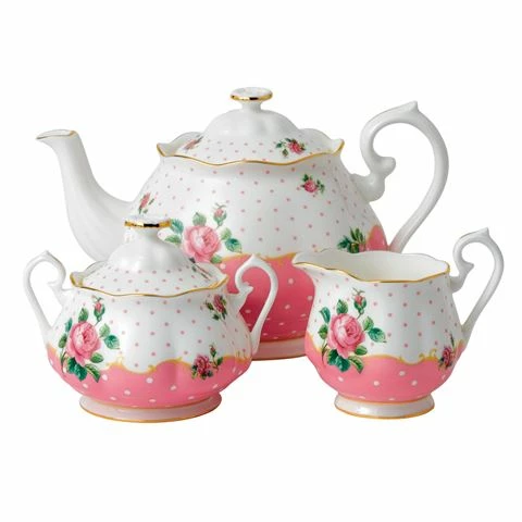 Royal Albert - Cheeky Pink Teapot Set 3pce 1 Royal Albert - Cheeky Pink Teapot Set 3pce