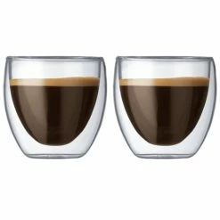 Bodum - Pavina Double Wall Glasses 250ml Set 2pce